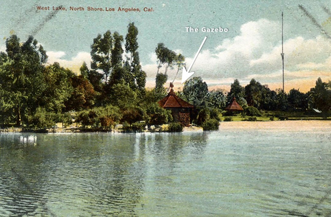 A Vintage Postcard of the gazebos on the North Shore
